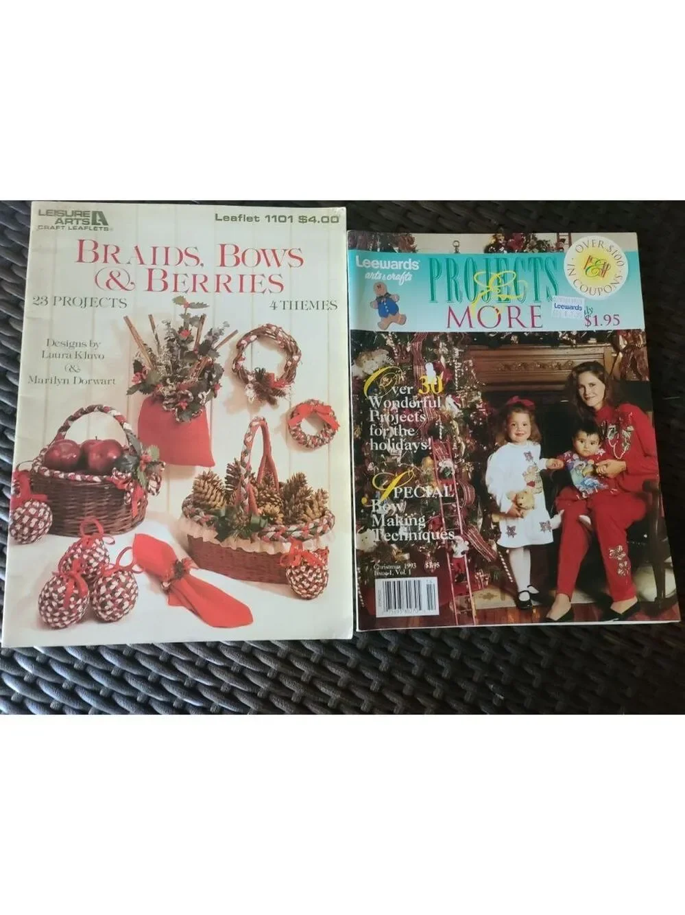 Vintage Holiday Craft Leaflets Set of 2